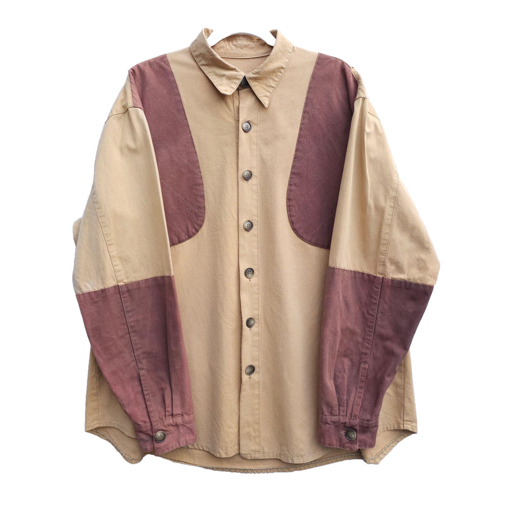 VTG Orvis Upland Jacket Mens Large ShirtBrown Canvas Hunting Quilted Shooting